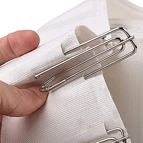 MJMP Pleat Tape for Curtain Heading Vintage Style Small Size (6Yard, White)
