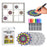 Color Your Own Stained Glass Mandala Window Clings and Markers, 10 Suncatchers for Windows, Arts and Crafts DIY Kit for Adults, Hobby, Gifts for Beginners, Kids, Teens, Seniors, Women, Elderly