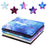 Xgood 20 Pieces Cotton Craft Fabrics Star Galaxies Themed Fabrics Square Fabrics for Clothing Sewing and DIY Art Crafts (25 x 25 cm)