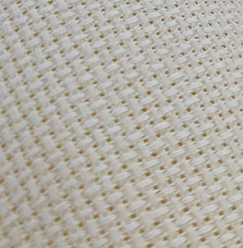 59" X 36" Cream 14 Ct Counted Cotton Aida Cloth Cross Stitch Fabric