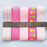 Libiline 20yards Assorted Pink&Fuschia Satin Organza Grosgrain Ribbon Craft DIY Packing Hair Bow Accessory (Pink)
