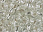 Miyuki Round Seed Bead Size 6/0 20g-Tube Silver Lined Crystal