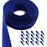 KGS Zippers by The Yard | Nylon Zipper Roll | 4 Yard and 20 Zipper pulls (Royal Blue)