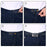 Toodoo 6 Pieces Jeans Waist Extender Jeans Pants Extender Blue Jean Button Extender Waist Extender with Metal Button for Pants, Jeans, Trousers and Skirt, Black, Blue and Dark Blue