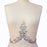 Handmade Beaded Sequin AB Color Bling Sew On Neckline Rhinestone Crystal Trim Bridal Applique Design Patch Sewing for Wedding Dresses DIY Decoration 20x34cm (AB)