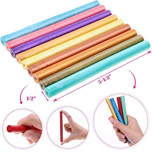 Sealing Wax, Paxcoo 26pcs Wax Seal Sticks, Glue Gun Sealing Wax for Wax Seal Stamp, Wax Letter Sealing and Crafts (Assorted Colors)