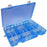 DUOFIRE Plastic Organizer Container Storage Box Adjustable Divider Removable Grid Compartment Big Clear Slot Box for Jewelry Beads Earring Container Tool Fishing Hook Small Accessories, Blue 34 Grids