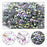 Pawkyjar 720Pieces Glass Hotfix Rhinestone, SS20 4.8MM Flatback Hotfix Crystals for Crafts Clothing, Round Flatback Glass Gemstones for Dance Costumes (CrystalAB, SS20 4.8MM)