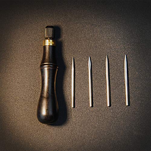 OWDEN Professional Leather Tool,4 in 1 awl Tool Set for leathercraft