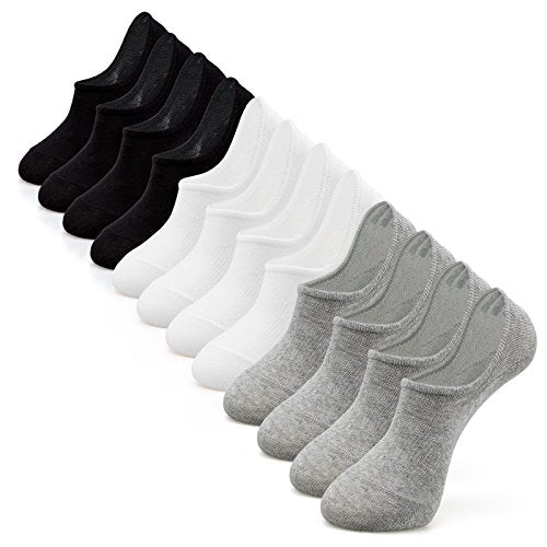IDEGG Women and Men 6 Pairs No Show Socks Low Cut Anti-slid Athletic Casual Invisible Liner Socks