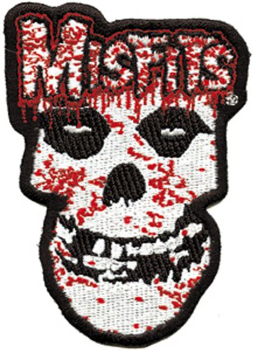 C&D Visionary Application Misfits Bloody Skull Patch , Black
