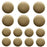 YaHoGa 14 Pieces Antique Brass Metal Buttons 20mm 15mm Blazer Buttons Set for Blazers, Suits, Sport Coat, Uniform, Jackets (MB20160)