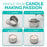 Hearts & Crafts Silver Candle Tins 8 oz with Lids - 24-Pack of Bulk Candle Jars for Making Candles, Arts & Crafts, Storage, Gifts, and More - Empty Candle Jars with Lids