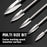 XAQISHIRE Wood Carving and Engraving Drill Bits 5PCS, Universal Fitment for Rotary Tools, Woodworking Accessories Tool for DIY, Carving, Engraving