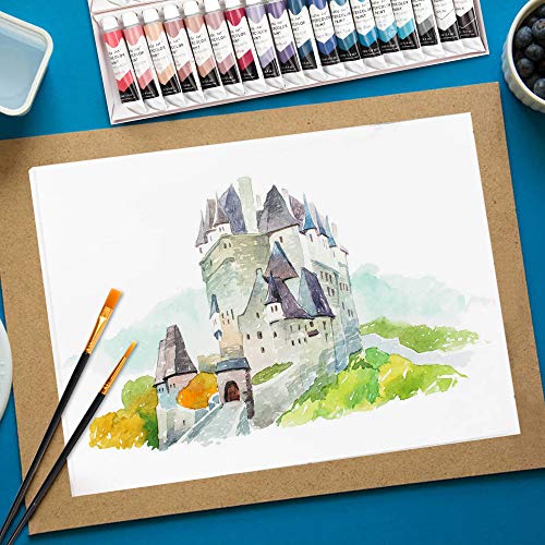 48 Pack Watercolor Paint Set, Shuttle Art 36 Colors Watercolor Paint in Tubes (12ml Each) with 10 Brushes, 1 Watercolor Pad, 1 Palette, Premium Watercolor Kit for Artist, Beginners, Kids