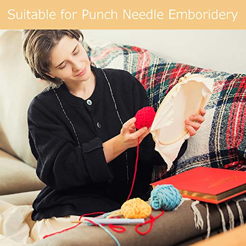 Pllieay 2PCS 26.4 x 19.3 Inch Needlework Fabric Punch Needle Cloth Fabric for Punch Needle Embroidery Rug-Punch & Pinch Needle