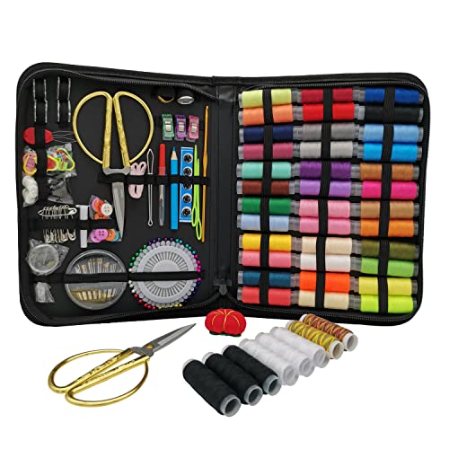 Sewing Kit for Adults, Sewing Needle and Thread Kit for Home, Travel, Emergency, Beginner(Large)