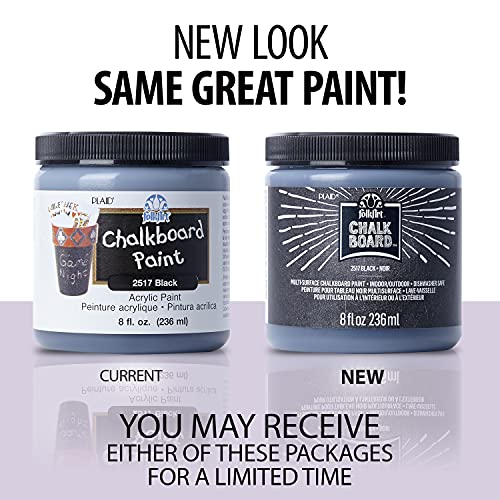 FolkArt Chalkboard Paint in Assorted Colors (8 Ounce), 2516 Slate Gray