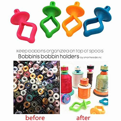 YEQIN Bobbin Holder. Storage Your Bobbins on Top of Thread Spools (48 Pieces)