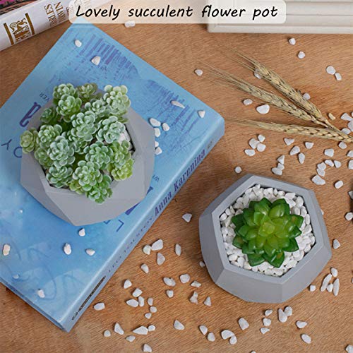 3pcs Flower Pot Silicone Resin Molds, Cactus Flower Epoxy Resin Casting Molds, Succulent Plant Vase Gypsum Cement Molds Concrete Clay Mould, Candle Holder Wax Casting Mold