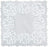 Hygloss Products Doilies Specialty 8" White Square