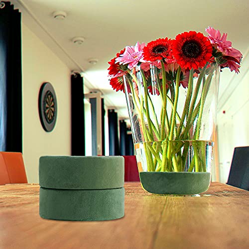 Max Shape Round Floral Foam Blocks, 4.72'' Dry Floral Foam for Artificial Flowers.Craft Project,Wedding Aisle Flowers,Arty Decoration