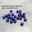 Pearl Beads,300 Pcs Craft Beads Loose Pearls 8mm Round Spacer Beads for Earring Bracelet Necklace Key Chains Jewelry DIY Craft Making,Decoration and Vase Filler (8mm, Royal Blue)