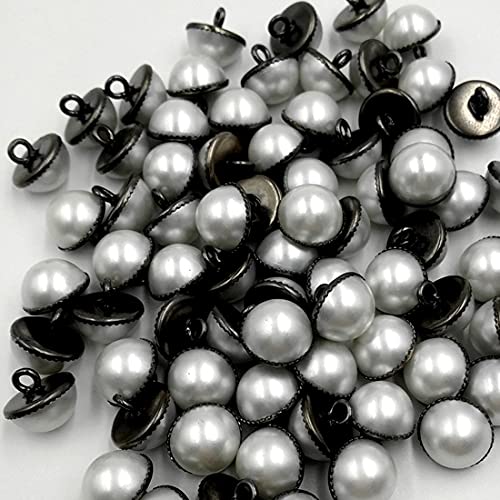 YAKA 800Pcs 9mm Imitation Pearls Half Round Flat Back Gem Mixed 15 Colors Cabochons for Scrapbook Craft DIY Beads Material + Plastic Box (9mm)