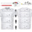 12Pcs Tshirt-Ruler Guide for Vinyl Alignment, Tshirt-Ruler for Heat Press, Tshirt-Rulers to Center Vinyl, Transparent V-Neck/Round PVC Ruler for Children Youth Adult, Front and Back Measurement