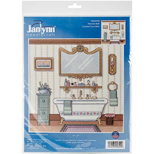 Janlynn 006-0100 Victorian Bath Cross Stitch