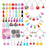 HSWE 263 PCS Charm Bracelet Making Kit,Colorful Gummy Candy Bear Milk Tea Lollipop Flower Pendant Charms Cute Funny Mushroom Earring Necklace DIY Jewelry Craft Making for Girls Teens