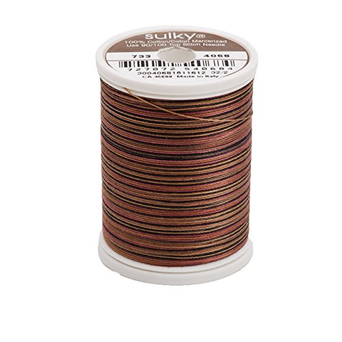 Sulky Of America 400d 30wt 2-Ply Blendables Cotton Thread, 500 yd, Dark Chocolate