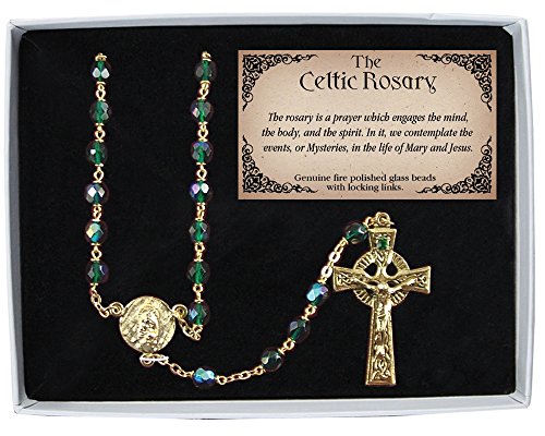 Cathedral Art Celtic Rosary Abbey & CA Gift Boxed, 20-Inch