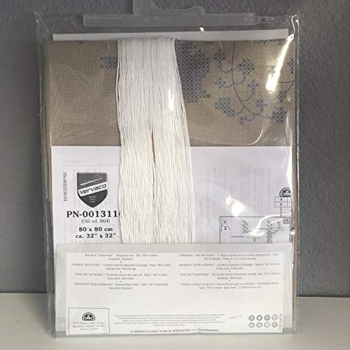 Vervaco Cross Stitch Tablecloth Kit White Birds PN-0013116