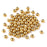Stainless Steel Beads [8mm/70PCS] Gold Plated Round Metal Spacer Bead for Jewelry Making