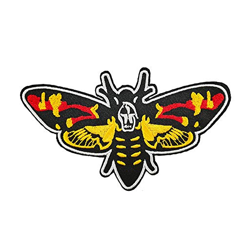 Cute-Patch Silence of The Lambs Death's Head Moth Embroidered Iron On Patch T Shirt Transfer