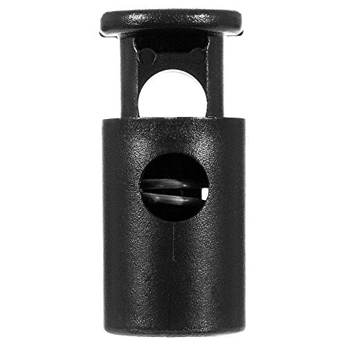 1/4 Inch Heavy Duty Barrel Cord Lock Toggle Stop Sliders - Use with Paracord, Drawstrings, Accessory Cordage and More (10 Pack)