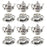 Honbay 40PCS Metal Teapot Tea Cup Charms Pendant Antique Silver Plated Coffee Mug Jewelry Findings for DIY Necklace Earring Bracelet Keychain Craft Making