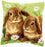 Vervaco Cross Stitch Cushion Kit Two Rabbits 16" x 16"