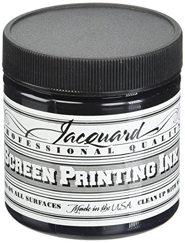 Jacquard Professional Screen Print Ink, Water-Soluable, 4oz Jar, Black (117)