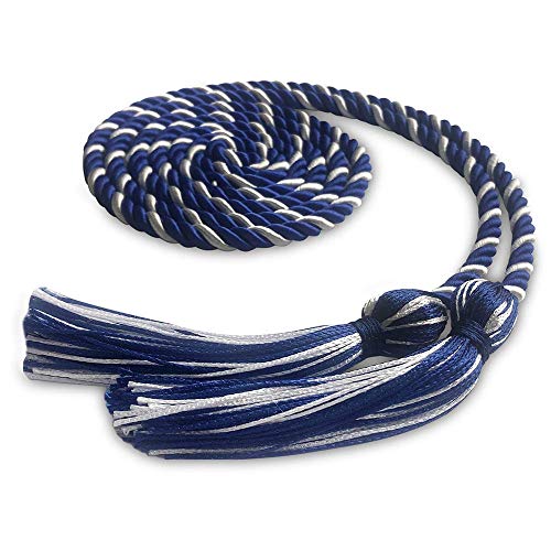 Endea Graduation Single Honor Cord Two-Color (Royal Blue/White)