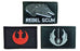 Antrix 3 Pieces Movie Film Rebel Alliance Rebel Scum Emblem Patch and Alliance Knight Emblem Patch Military Badge Emblem Patch Hook & Loop Tactical Patches -3.15"x2"