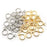 40 pcs Round Spring Snap Hooks Swivel Ring, Eyelet O Rings Buckles Clips Trigger Keyring Buckle for Bags Purses Keychain DIY Accessory (Silver and Gold)