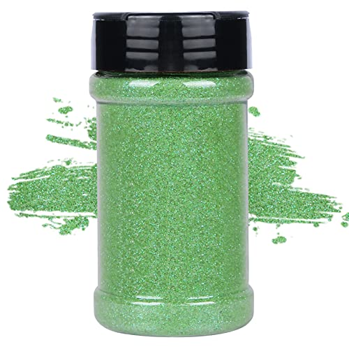 TORCg Extra Fine Green Glitter 4 oz Iridescent Sage Green Glitter Powder for Tumblers Resin Crafts Slime Cosmetic Nail Festival Decor