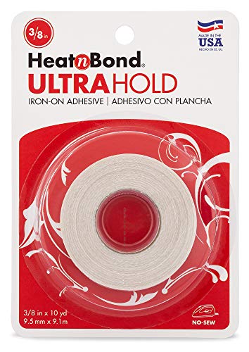 HeatnBond UltraHold Iron-On Adhesive, 3/8 Inch x 10 Yards