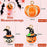21 Pieces Halloween Metal Charms Assorted Halloween Theme Pendants Halloween Enamel Charm Pumpkin with Cap for DIY Necklace Bracelet Jewelry Making Supplies