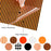 12 Sheets Fall Heat Transfer Vinyl 12 x 10 Inches Halloween Orange Buffalo Plaid HTV Vinyl Glitter Iron on Transfer Vinyls for DIY Crafts T Shirt Clothes Bag Hat Pillow Autumn Theme Decoration