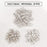 SUPERFINDINGS 18Pcs Brass Pendant Hexagon Bead Cap Pendant Bails and 36Pcs 2 Styles Cone Platinum Brass Bead Cap Bails Pinch Bails for DIY Craft Jewelry Making