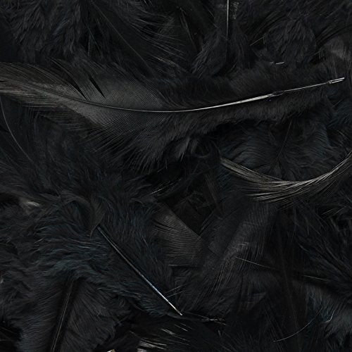 Touch of Nature Turkey Feathers Fluffy 7GM Black 1pkg