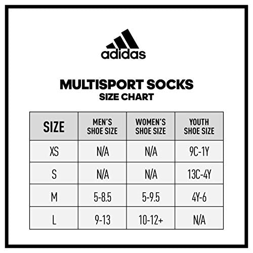 adidas Rivalry Field Multi Sport Over The Calf (OTC) Socks (2-Pair), White/Black, Large